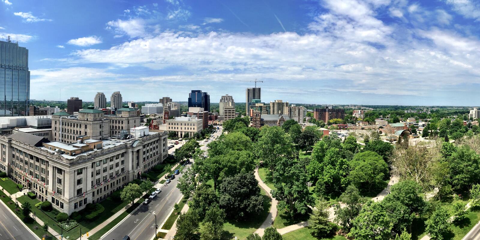 Downtown London, Ontario from above